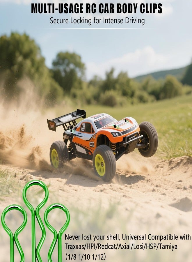 ١٠٠ قطعة من دبابيس تثبيت هيكل السيارة اللاسلكية العالمية - متوافقة مع Traxxas، Arrma، Redcat، Axial، HPI، HSP، Exceed، Himoto، Losi، RC4WD، Tamiya، تناسب سيارات وشاحنات وعربات الزحف والعربات الصغيرة اللاسلكية بمقياس ١/٨، ١/١٠، ١/١٢ - Image 4